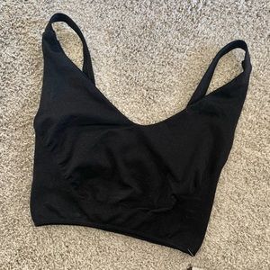 NWT Free People Be First Sports Bra - M/L black